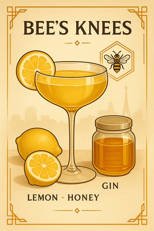 Bees Knees Lemon, Honey Gin